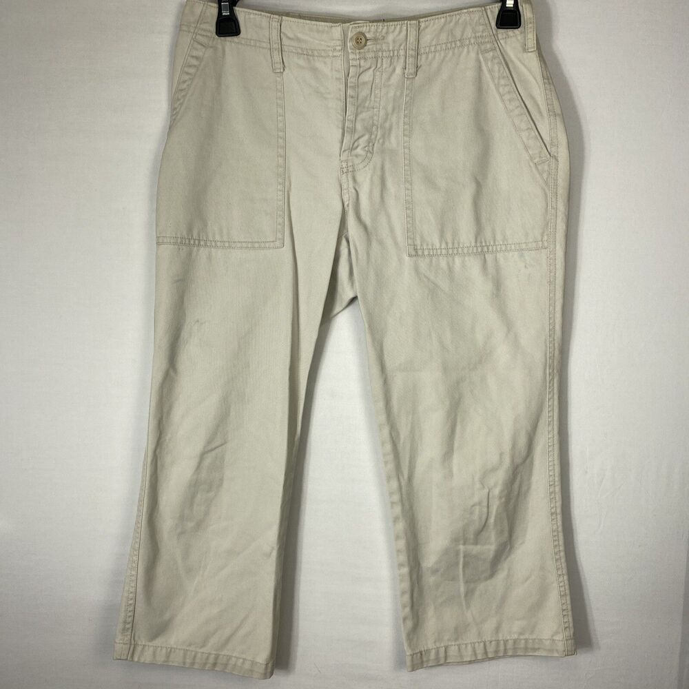 Abercrombie & Fitch Tan Pants Womens Size 6 Casual Cargo Style